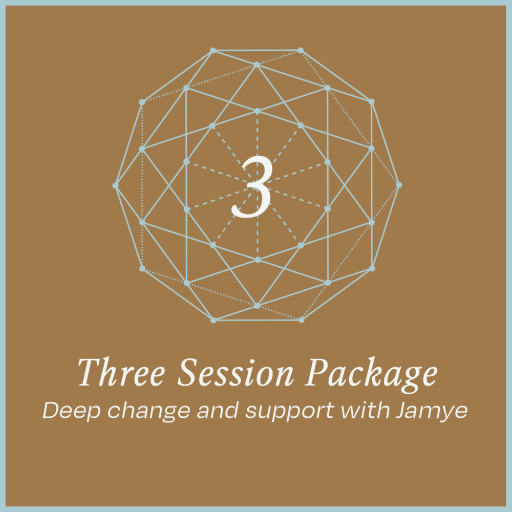 Three session package in a sacred geometry with gold background