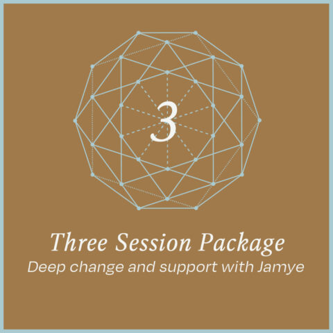 Three session package in a sacred geometry with gold background